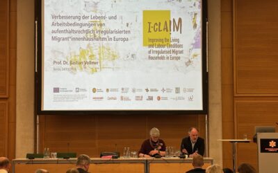 Bastian Vollmer presented the I-Claim project at the „Illegality Conference 2024“